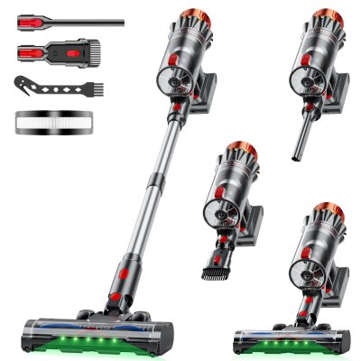 INLONG Aspirateur balai  ZV12 sans fil 550W 55KPa - 70 min autonomie - R&eacute;servoir 1.8L
