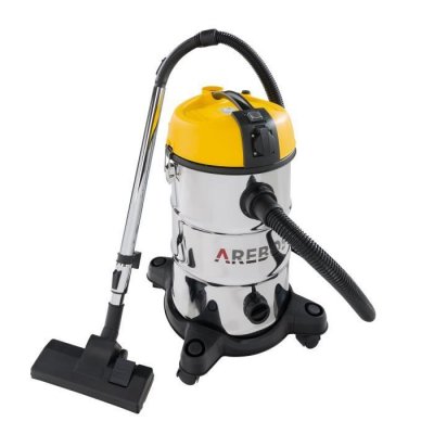 AREBOS Aspirateur Industriel 6en1 1300W 30L Acier Inoxydable Fonction de soufflage Jaune - Jaune - 