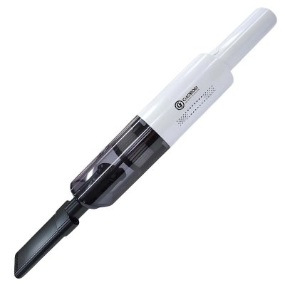 AVIZAR Aspirateur Portable Sans Fil 150W Rechargeable pour Maison et Voiture Blanc / Noir