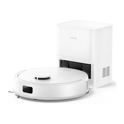 MOVA Aspirateur robot laveur  E20 Plus 5000 Pa Blanc