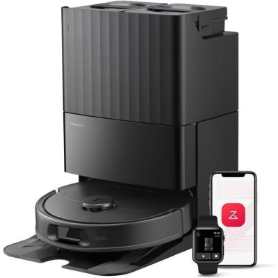 ROBOROCK Aspirateur robot  QV 35S avec base multifonction, aspiration 10 000 Pa et balai relevable
