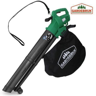 GARDEBRUK Aspirateur souffleur broyeur 3en1 avec bandouli&egrave;re sac 45L