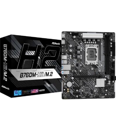ASROCK  B760m-h2/m.2, Intel B760, 1700, Micro Atx, 2 Ddr5, 2 Hdmi, 2.5