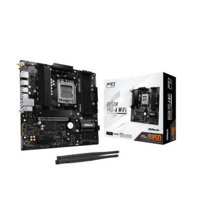 ASROCK  B850M Pro-A WiFi AMD B850 Emplacement AM5 micro ATX - Neuf