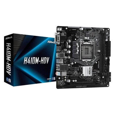ASROCK  H410M-HDV R2.0 Intel H410 LGA 1200 Micro ATX