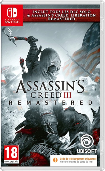 UBISOFT Assassin's Creed 3 + Assassin's Creed Liberation Remaster (Code dans la boite) Jeu Switch 