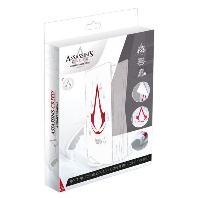 TRADE INVADERS Assassin's Creed - Cover Silicone Souple - PS5 Disque - Blanche