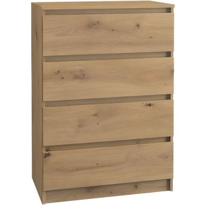 ASTER T4 - Commode moderne 4 tiroirs - 97x70x40 - Meuble de Ch&ecirc;ne Artisan