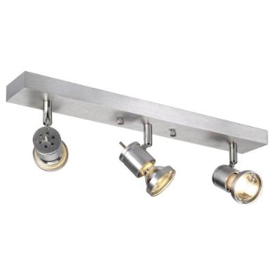 SLV Asto 3 appliques et plafonnier, alu bross&eacute;, 3x GU10 max. 75W - Blanc