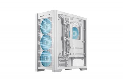 ASUS  Bo&icirc;tier ATX semi-tour  TUF GAMING GT302 TG ARGB Blanc Multicouleur Blanc