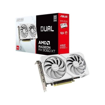 Asus Radeon RX 9060 XT DUAL White Edition 16Go, Carte graphique