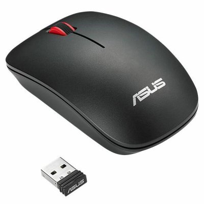 Asus Souris sans fil Ambidextre WT300 noire et rouge