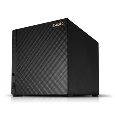 ASUSTOR  As1104t Quad Core 1.4ghz 1gb Nas Argent&eacute;