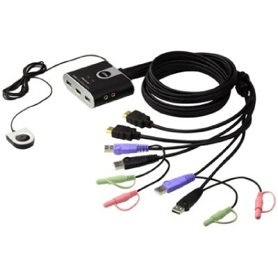 ATEN  Commutateur KVM c&acirc;ble HDMI/audio USB 2 ports avec CS692