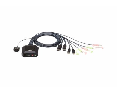 ATEN  CS22DP switch kvm DisplayPort / USB avec telecommande 