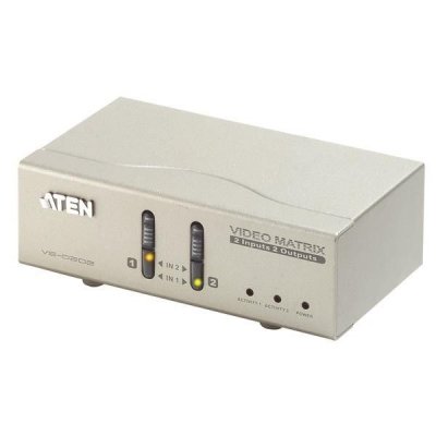 ATEN  matrice vga 2 entr&eacute;es 2 &eacute;crans + audio  (vs0202) 