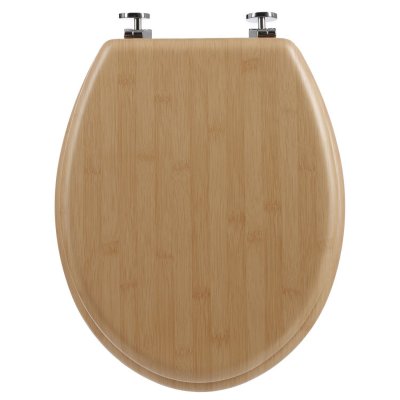 5 FIVE SIMPLY SMART Atmosphera - Abattant WC effet bambou Natura - MDF - Marron - Natura