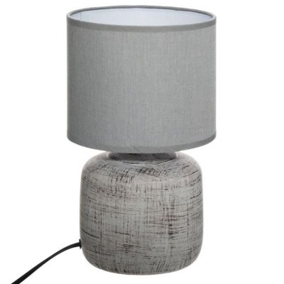 ATMOSPHERA  Cr&eacute;ateur d'int&eacute;rieur - Lampe &agrave; Poser D&eacute;co Salta 26cm Gris