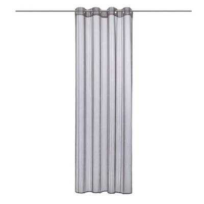 Atmosphera Cr&eacute;ateur d'int&eacute;rieur - Rideau Voilage Lisa 140x240cm Gris