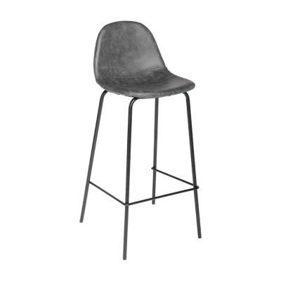ATMOSPHERA CREATEUR D'INTERIEUR Tabouret de Bar Gris Collection VLADI