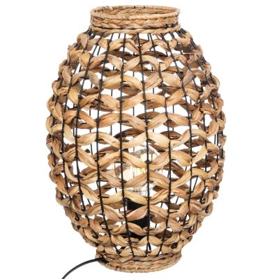 ATMOSPHERA  - Lampe &agrave; poser en Jacinthe naturel H 40 cm Beige