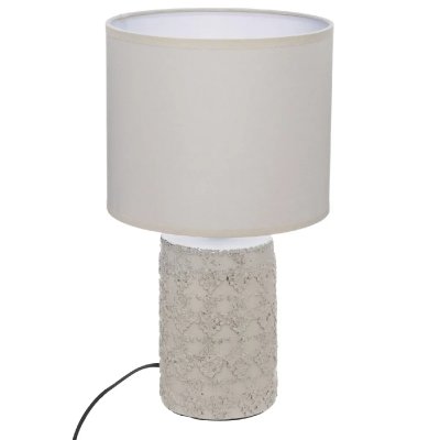 ATMOSPHERA  - Lampe &agrave; poser ethnique Melo - H. 33 cm - Beige - Melo