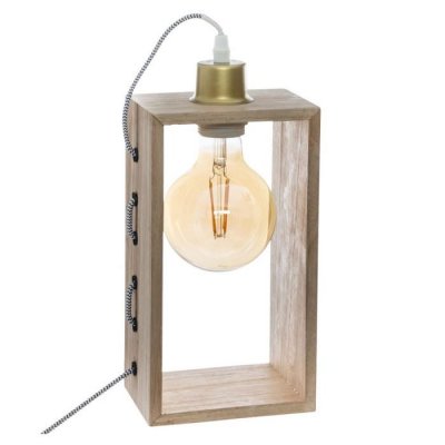 ATMOSPHERA  - Lampe Design et Originale en Bois Iwata H 28 cm