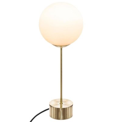ATMOSPHERA  - Lampe droite &agrave; poser Dris Noire et blanche - H. 43 cm