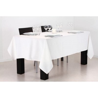 JJA Atmosphera Nappe rectangulaire 140 x 240 cm - Anti-Taches - Coloris Ivoire