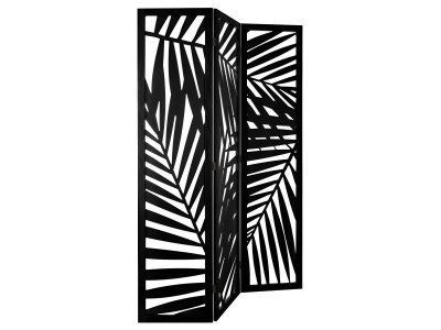 ATMOSPHERA Paravent - Contemporain - Noir - L120 x l1,8 x H170 cm