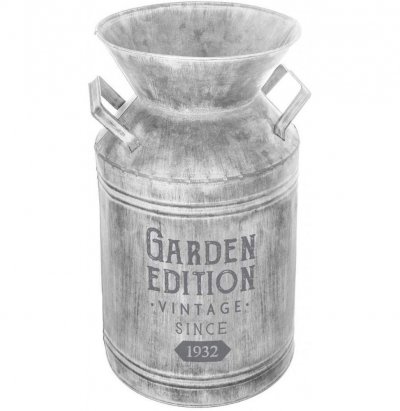 ATMOSPHERA CREATEUR D INTERIEUR Atmosphera - Pot de lait deco en m&eacute;tal gris vintage H37 Gris