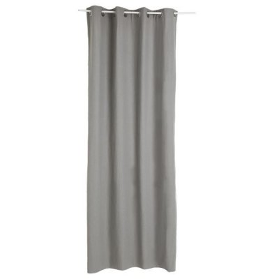 Atmosphera - Rideau gris Panama 140x260 cr&eacute;ateur d'int&eacute;rieur - Gris