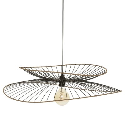 ATMOSPHERA  Suspension ""Alara pouces noire, m&eacute;tal filaire D70 cm
