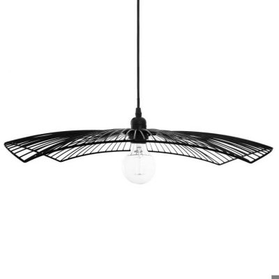ATMOSPHERA  Suspension filaire ""Cuzco pouces noire, m&eacute;tal D58 cm