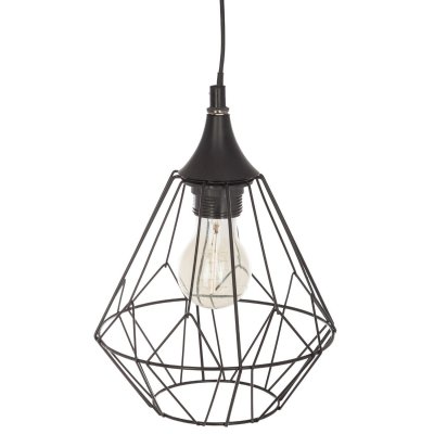 ATMOSPHERA CREATEUR D INTERIEUR Atmosphera Suspension filaire ""Flave pouces noire, m&eacute;tal D19 cm
