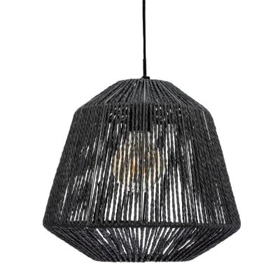 ATMOSPHERA  Suspension ""Jily pouces noire, corde D29 cm