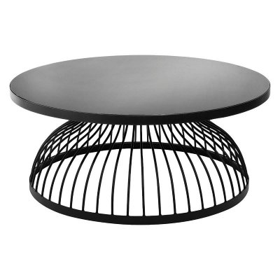 Atmosphera - Table Basse Verre Kushi Noir