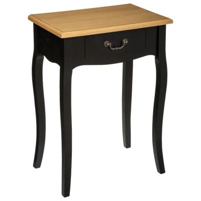 ATMOSPHERA - Table de chevet Chrysa noire Atmosphera - Noir - Noir