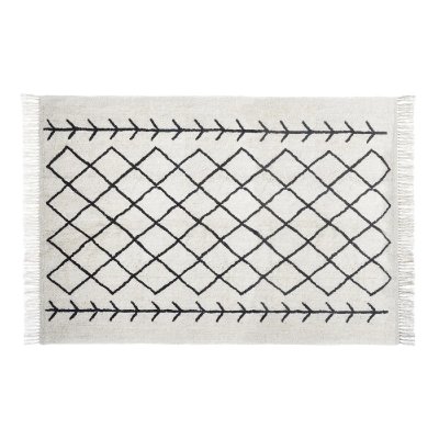 ATMOSPHERA  Tapis ""Delhi"" tuft&eacute; en coton 120x170 cm  - Marron
