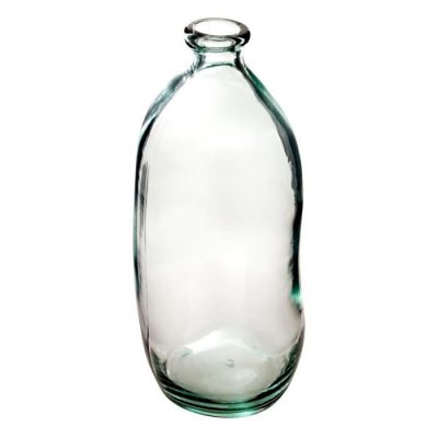 PARIS PRIX Atmosphera - Vase Bouteille en Verre recycl&eacute; H73 - Transparent