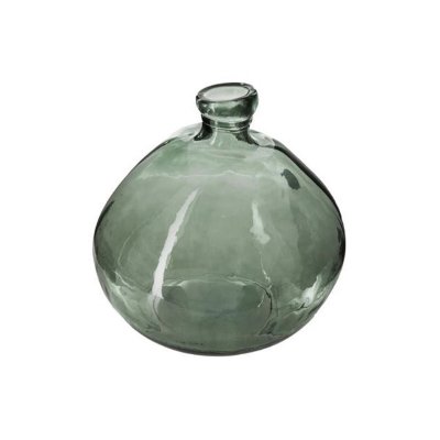 ATMOSPHERA CREATEUR D INTERIEUR Atmosphera - Vase Rond en Verre recycl&eacute; Vert Kaki H 33 cm