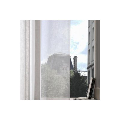Atmosphera - Voilage blanc Fred 140x240 cr&eacute;ateur d'int&eacute;rieur - Blanc