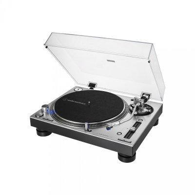 AUDIO TECHNICA  AT-LP140X platine vinyle &agrave; entra&icirc;nement direct argent&eacute;e