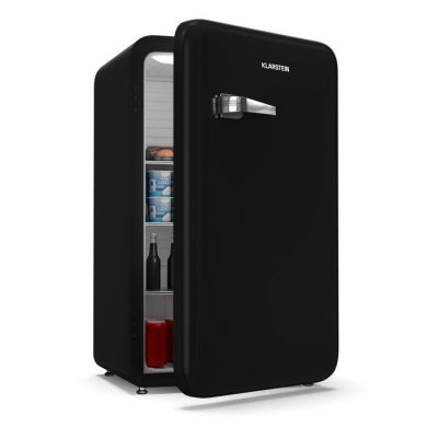 KLARSTEIN Audrey R&eacute;frig&eacute;rateur 90 L Frigo Mini bar silencieux compact Pose libre Pieds r&eacute;glables Design r&eacute;tro