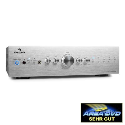 AUNA   AV2-CD708 Ampli HiFi stereo -argent 