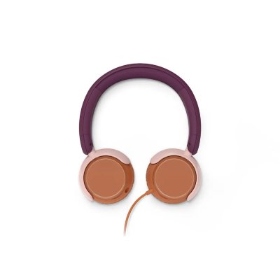 PHILIPS Auriculares  al&aacute;mbricos con micr&oacute;fono, color Naranja/P&uacute;rpura/Rosa