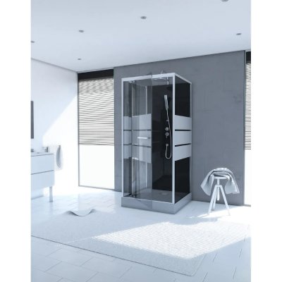 AURLANE  - Cabine de douche 90 carr&eacute;e 90x90x225cm - scratchy 90