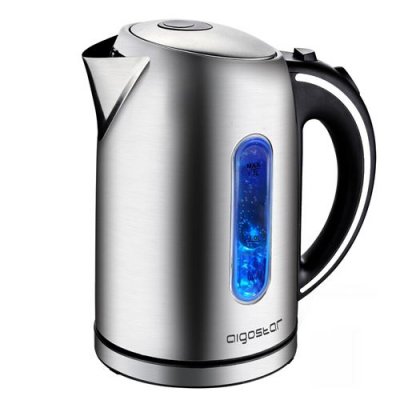 AIGOSTAR Autrechose 200039_SML Bouilloire 1.7L 2200W 220V Indicateur de Niveau d'Eau Acier Inoxydable