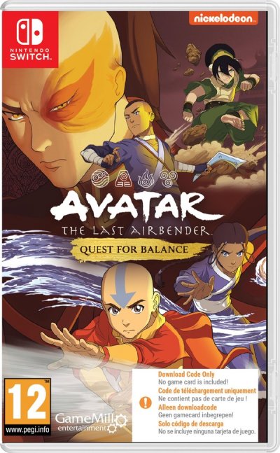 [GAMEMILL] Avatar The Last Airbender : Quest for Balance (Code in a Box) (SWITCH)
