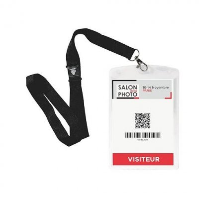AVERY  4834 - 10 lacets + pochettes en plastique pour badge - A6